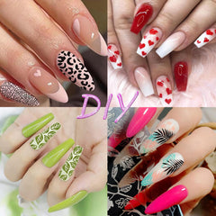 BlueZOO kit scale beside fingers to show real size and fit for nails