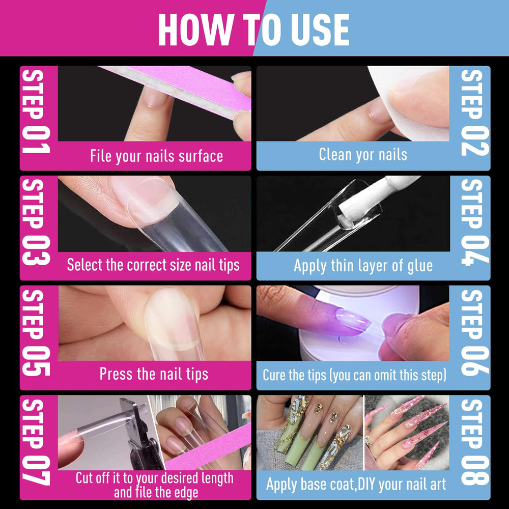 BlueZOO polished edge detail for comfortable natural nail fit