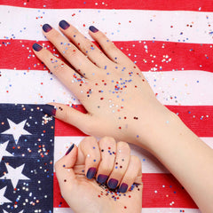 Blulu face and body decoration example using stars with cosmetic adhesive for festivals