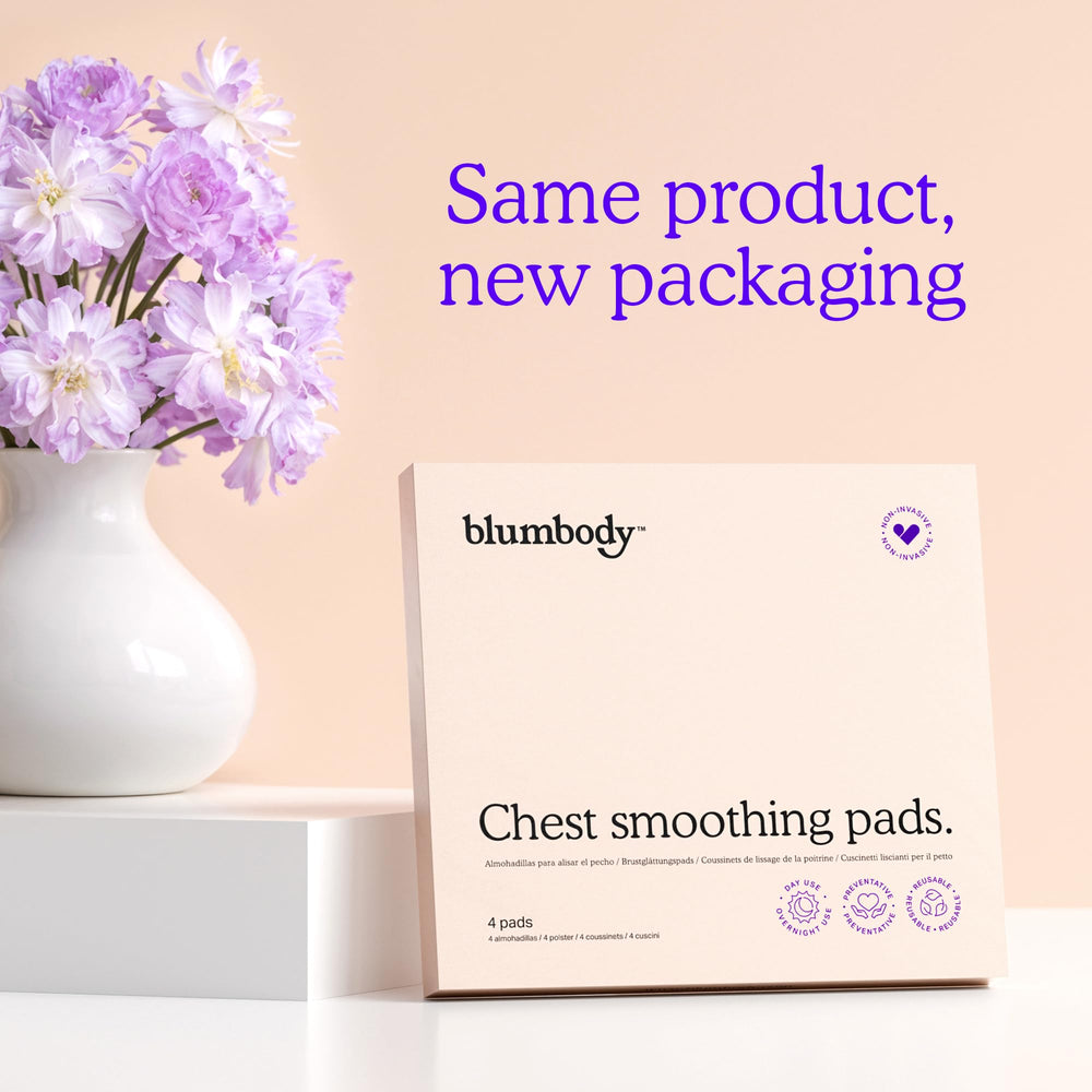 BLUMBODY label close-up displaying product information clarity benefit