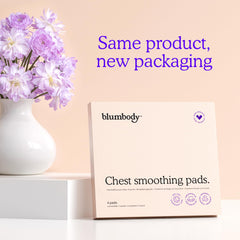 BLUMBODY label close-up displaying product information clarity benefit