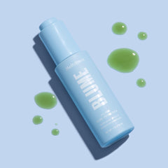 Blume Meltdown mixed into moisturizer showing blendability and hydration