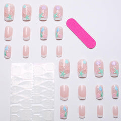 BMKKOT nail file and wooden stick displayed with nails to help prep and gentle removal