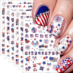 BMKKOT front packaging showing 6 sheets and patriotic designs, quick styling benefit