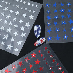 BMKKOT finished patriotic manicure in lifestyle setting for holiday inspiration