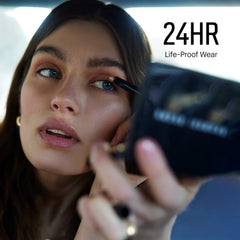 Bobbi Brown applied on eyelid to show Golden Pink shimmer enhancing eye brightness