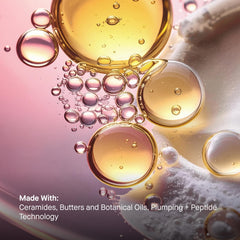 Bobbi Brown ingredient label detail showing botanical oils and peptide technology benefits