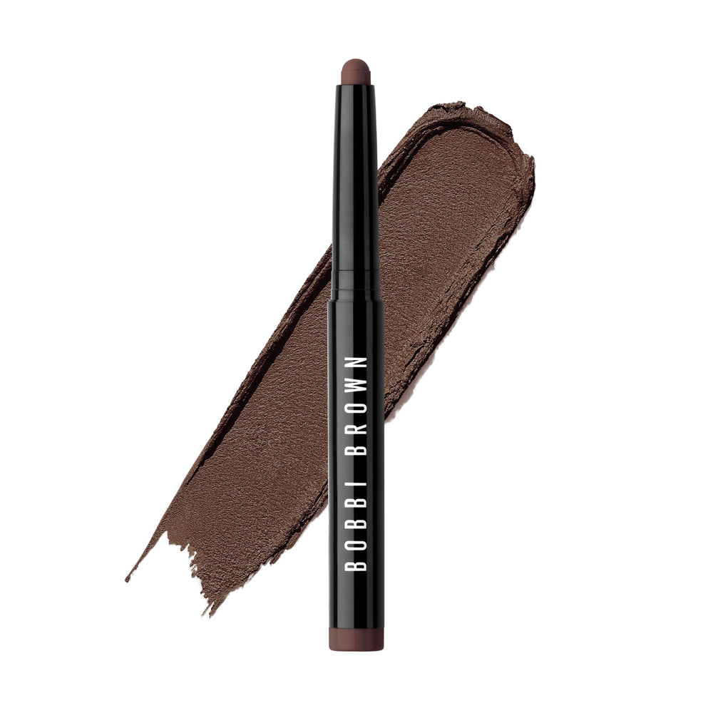 Bobbi Brown stick front view showing slim twist-up design and Bark shade benefit