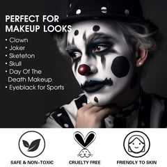 BOBISUKA applying eye black stripe on athlete cheek, reduces glare during games