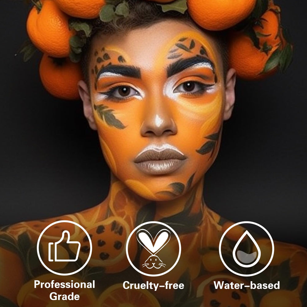 BOBISUKA orange paint applied with brush for sharp details and precision