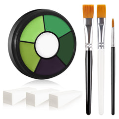 BOBISUKA palette front packaging showing green tones and included tools for easy setup