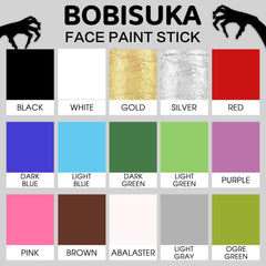 BOBISUKA silver body paint on torso illustrating full-body metallic effect for cosplay