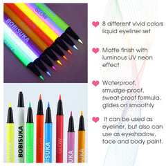 BOBISUKA swatches on arm demonstrating bright, pigmented colors