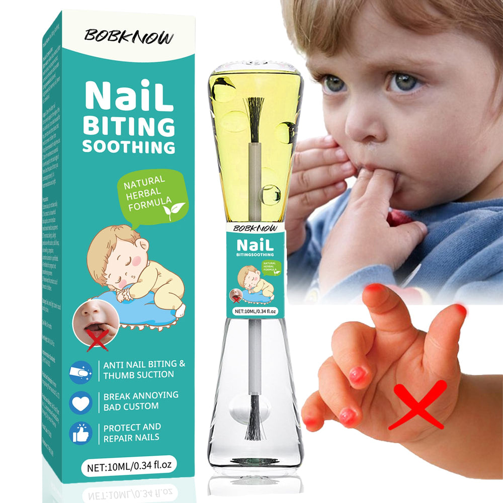 bobknow front view of dual-ended bottle showing both polish ends and labels benefits