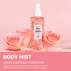 BODY & EARTH body lotion pumping into hand demonstrating hydration and fast absorption