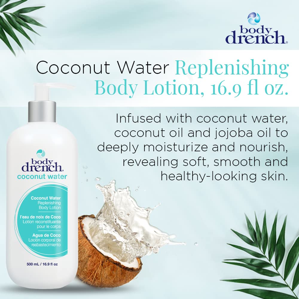 Body Drench bottle pump close-up highlighting easy dispensing benefit