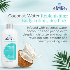 Body Drench bottle pump close-up highlighting easy dispensing benefit