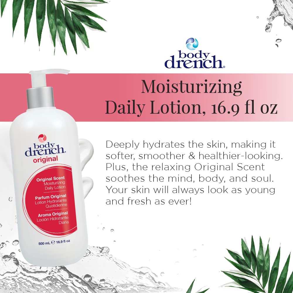 Body Drench pump close-up highlighting easy dispensing and convenience