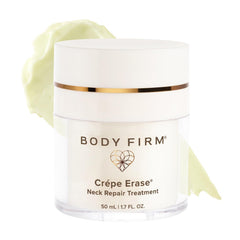 BODY FIRM jar front view showing product and smooth neck benefit