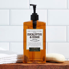 Body Prescriptions lather texture on hand demonstrating rich foam and effective cleansing benefit