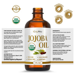 BodyJ4You jojoba oil in a travel toiletry setting convenient for on-the-go care
