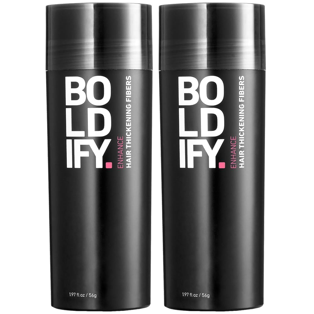 Boldify front packaging showing dark brown two-pack, instant coverage benefit