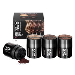 Boldify kit packaging showing 14 red shades and convenience