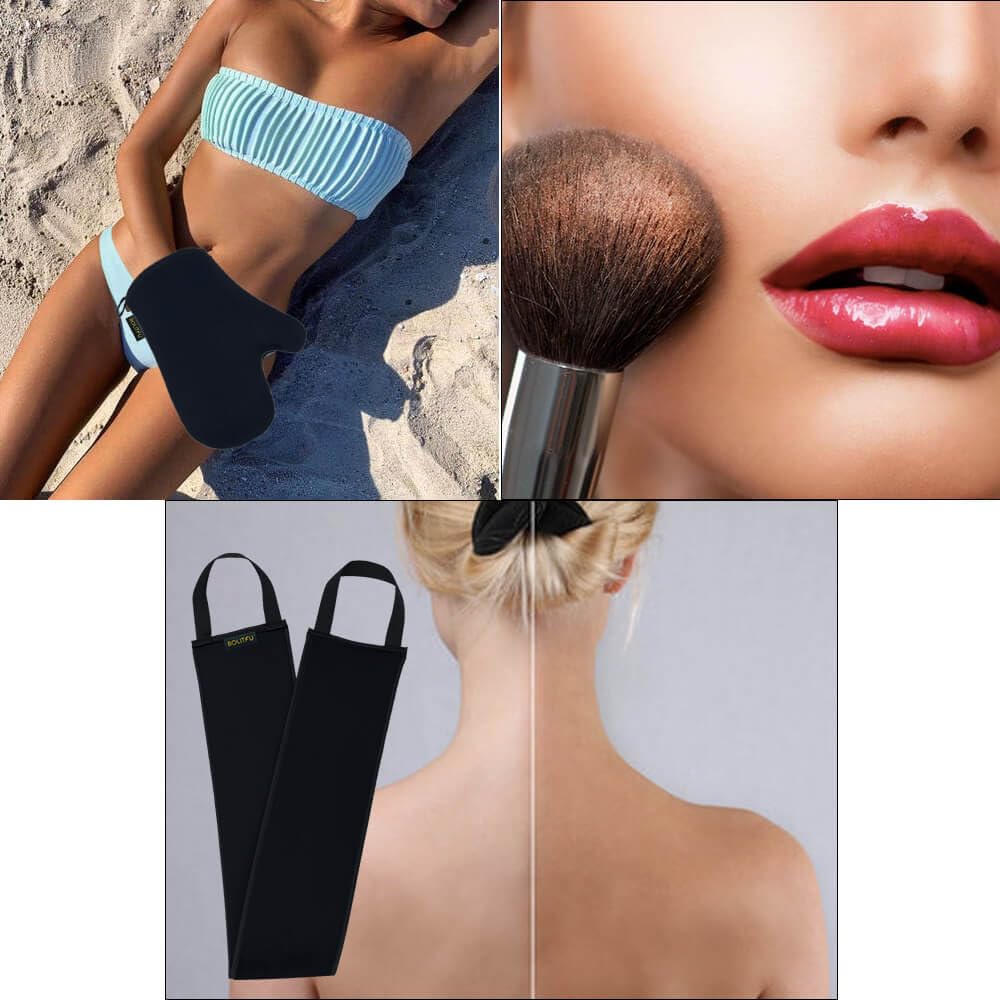 BOLITFU kit staged in bathroom to show easy at-home tanning