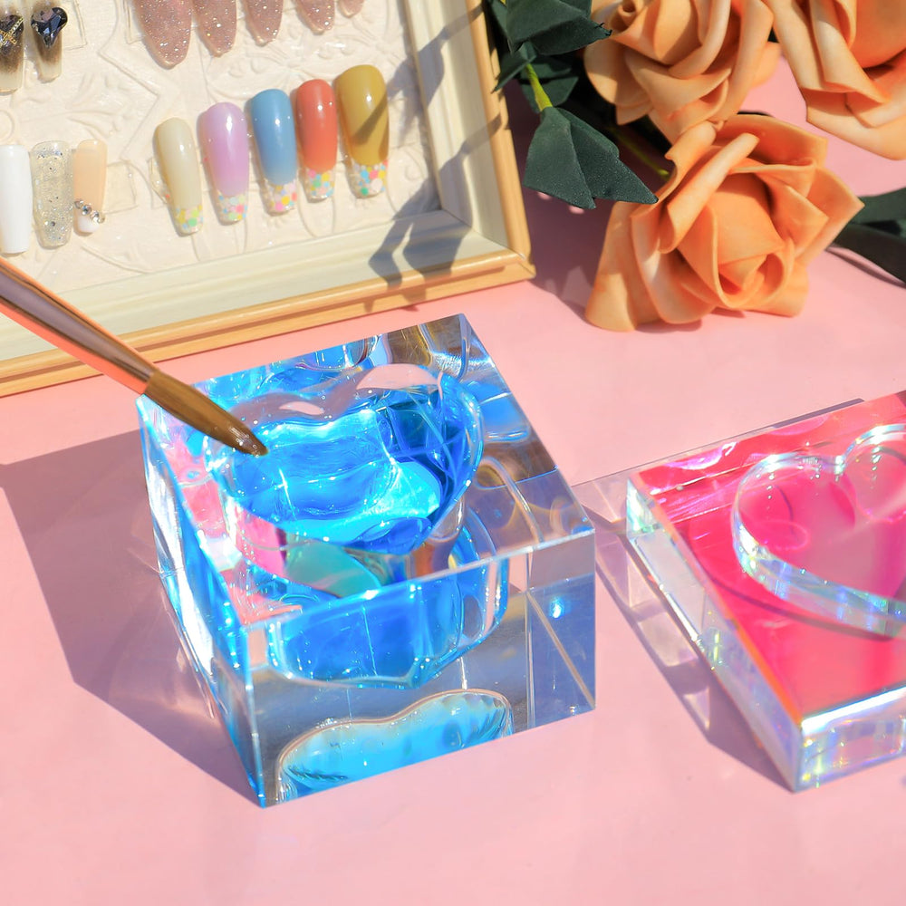 BOMOQING dish holding rhinestones and glitters for organized nail art access