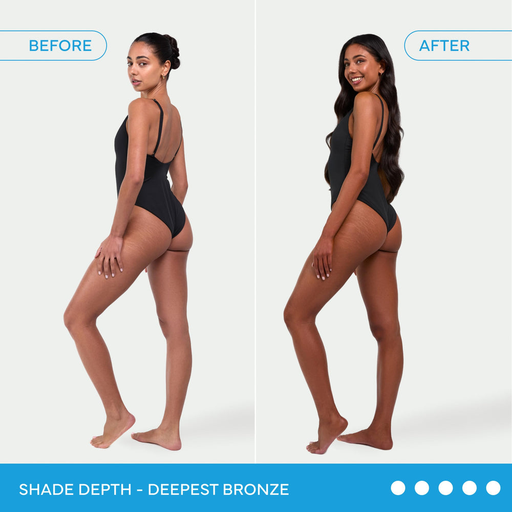 Bondi Sands foam applied to skin close-up showing even distribution and fast absorption