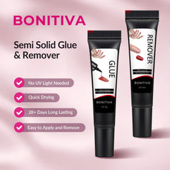 BONITIVA gel texture close-up demonstrating drip-resistant consistency for precise application