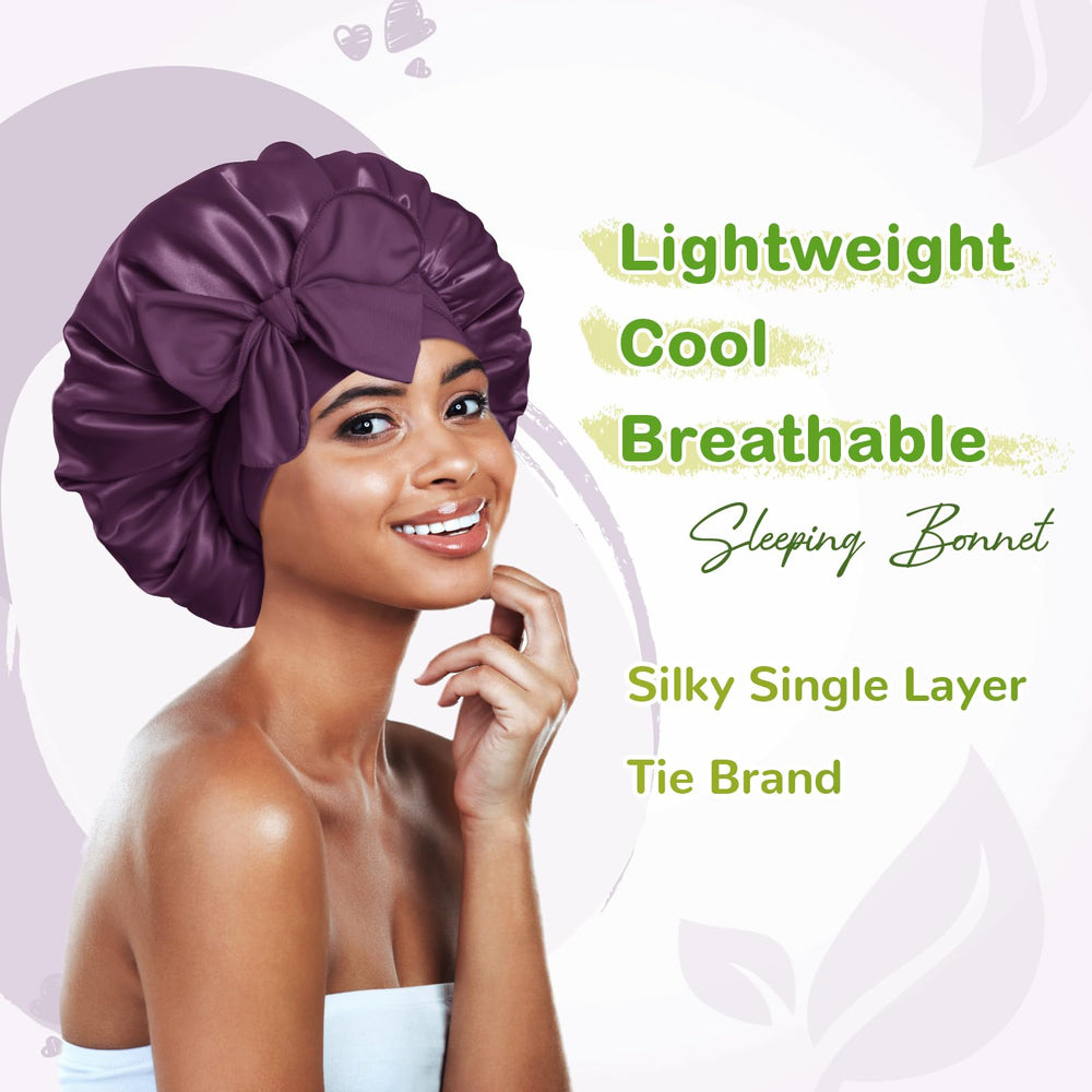 BONNET QUEEN close-up of satin texture highlighting soft, low-friction fabric