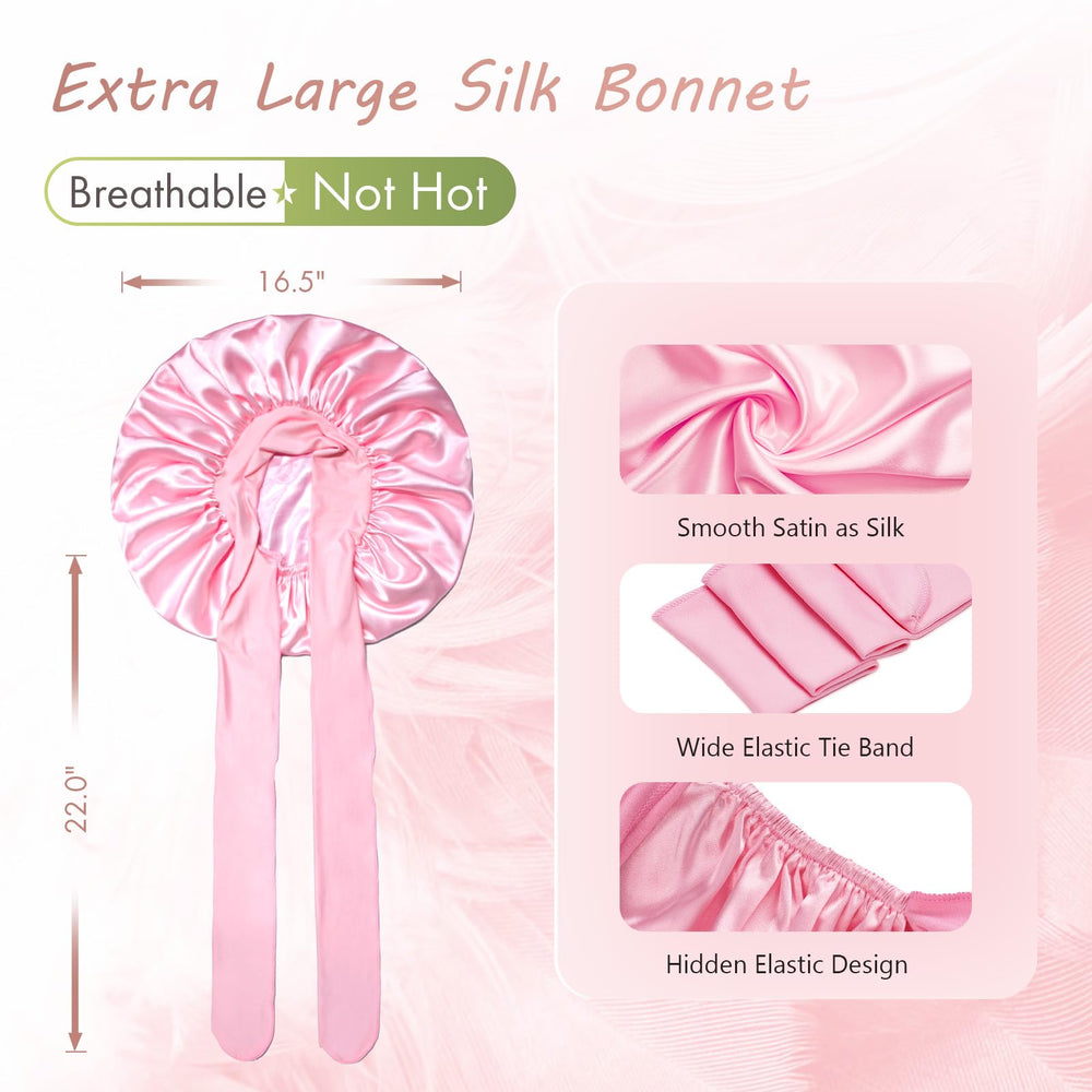 BONNET QUEEN inner satin texture close-up protecting hair moisture