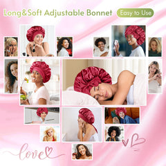 BONNET QUEEN on model sleeping preserving curls overnight benefit