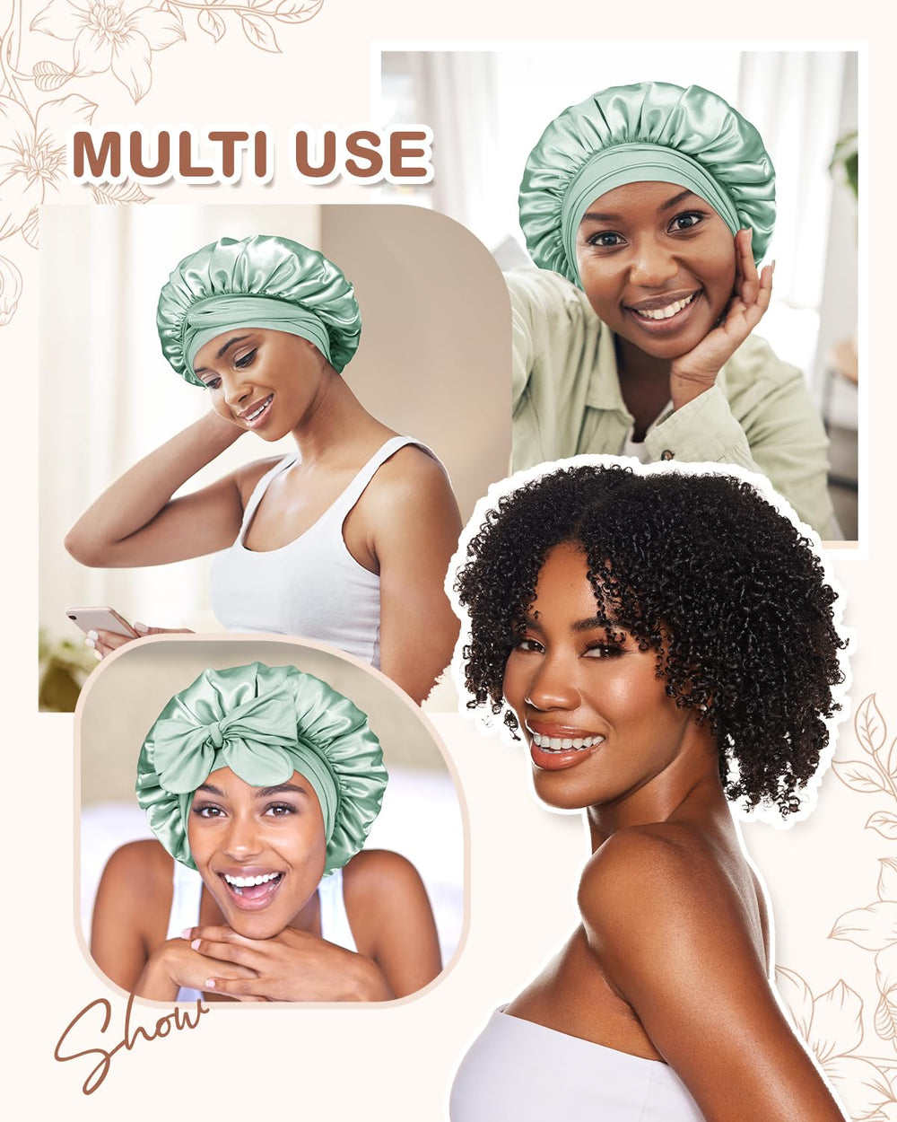 BONNET QUEEN packaging and label highlighting brand quality and care