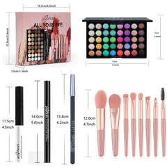 BONNIE CHOICE 40-color palette open with varied matte and metallic shades