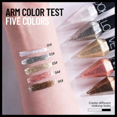 BONNIE CHOICE five colorful metallic shades neatly arranged as a set