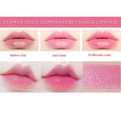 BONNIE CHOICE preserved flower core detail inside lipstick showing decorative floral element and charm