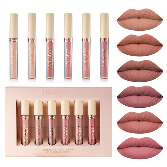 BONNIE CHOICE front packaging showing six nude matte tubes, gift-ready benefit