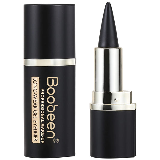 Boobeen front packaging showing pencil and bold black finish benefit lasting wear