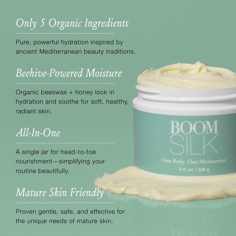 BOOM! by Cindy Joseph open jar texture demonstrating rich, creamy hydration