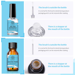Born Pretty 15ml bottles next to ruler to show compact professional size