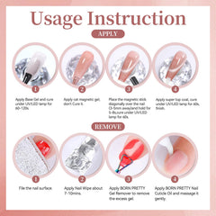 Born Pretty application under LED lamp demonstrating quick curing