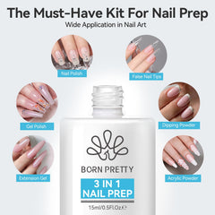 born pretty before and after nails demonstrating reduced lifting and longer wear