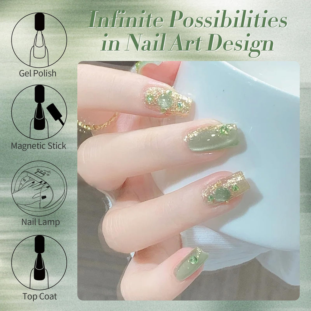 Born Pretty before and after nails showing improved durability and shine