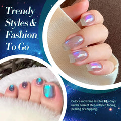 Born Pretty cat-eye magnetic effect displayed on nail creating a sharp iridescent stripe for drama