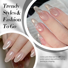 Born Pretty detailed cat-eye stripe showcasing luminous aurora shimmer