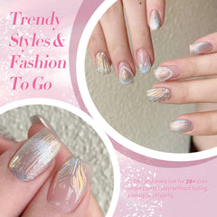Born Pretty close-up of pearlescent gel texture showing fine glitter