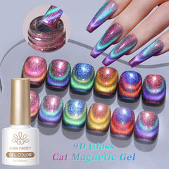 Born Pretty polish texture close-up showing chameleon glitter depth