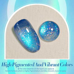 Born Pretty close-up brush stroke showing smooth application and rich pigmentation benefit